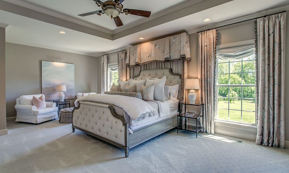 Draperies, Roman shades, canopy valance, pillows and slipcovers