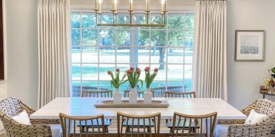 Stationary drapery panels